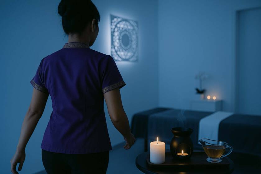 Aroma oil massage